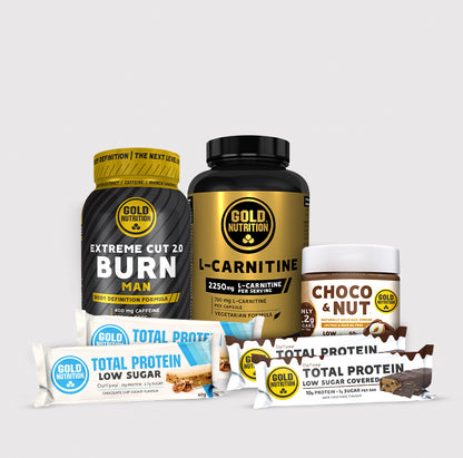 Kit de emagrecimento para homens da Fast Bundle, contendo produtos para auxílio na perda de peso masculino.