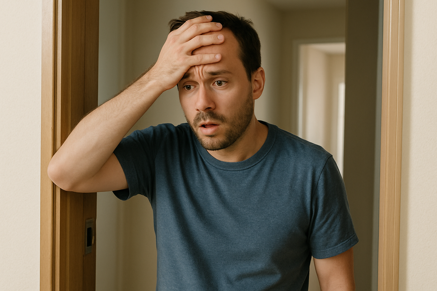 a person that has forgotten something